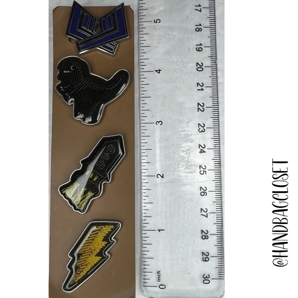 Coach Collectible Rexy, Rocket, Wings, and Lightening Bolt Pins